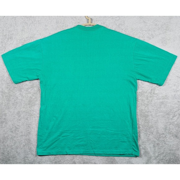 Vintage The Simpsons Shirt Mens Large Green Bart Peace Man 1990 Single Stitch * - Picture 5 of 11